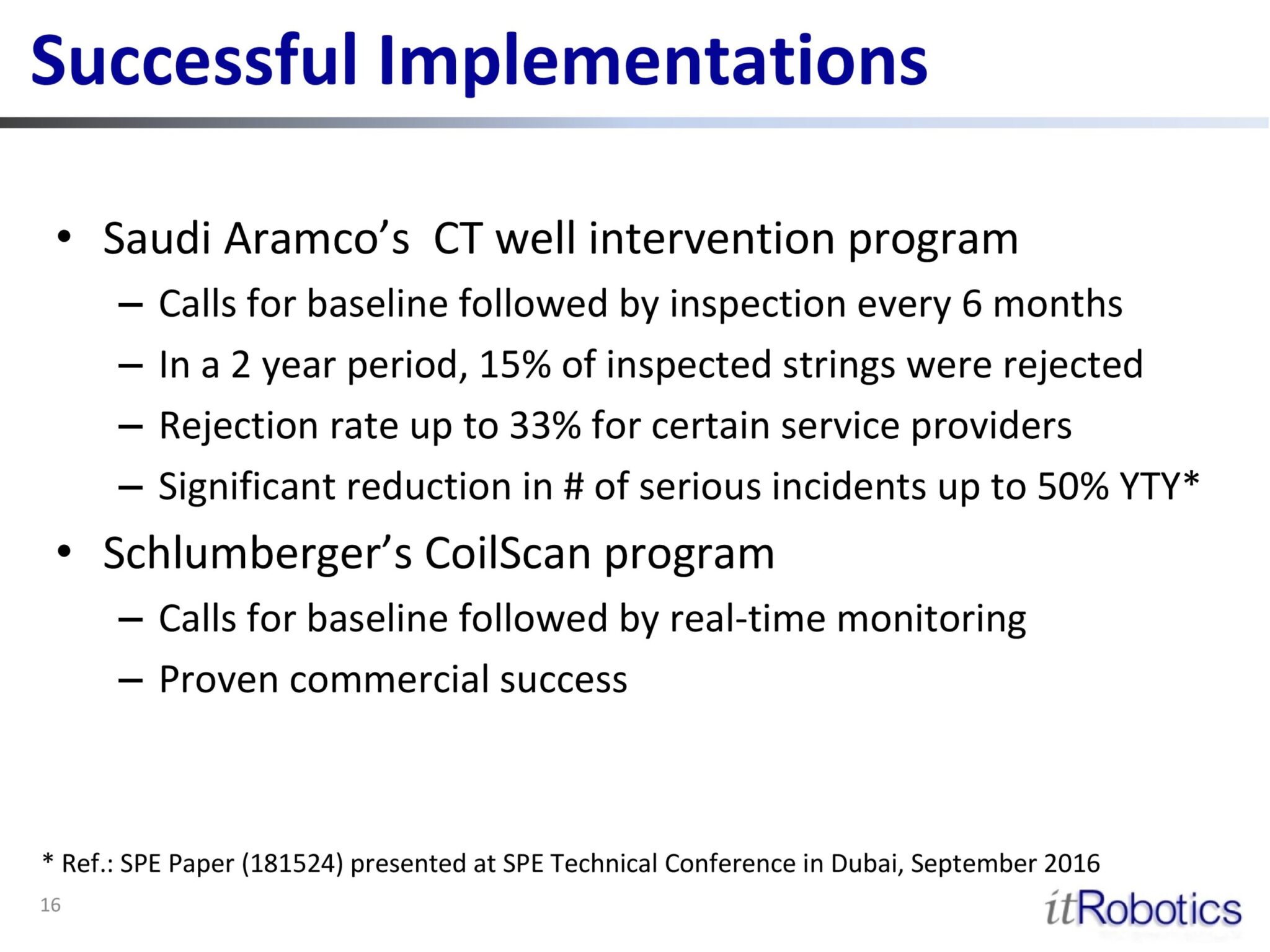 Successful Implementations