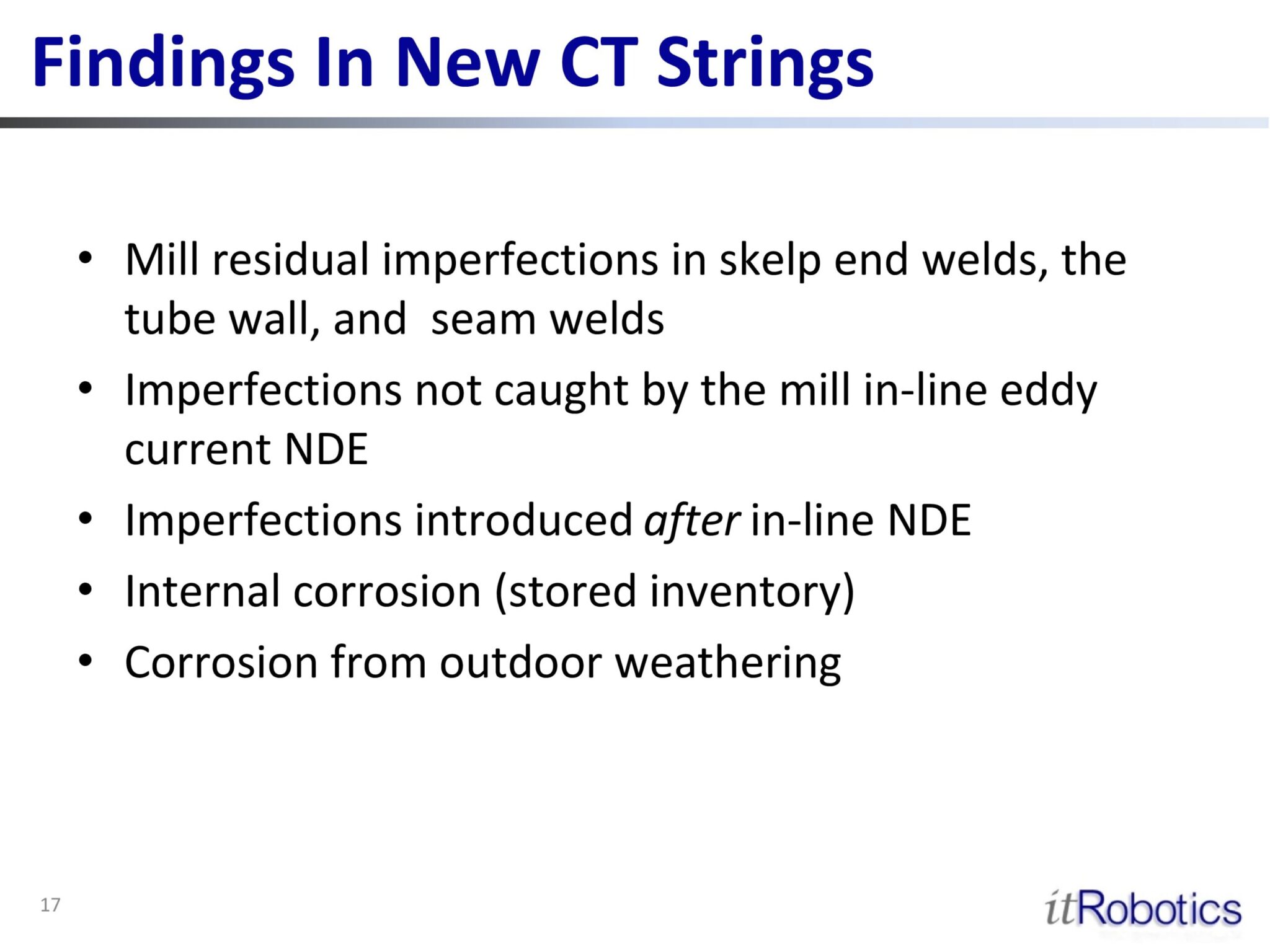 Findings In New CT Strings