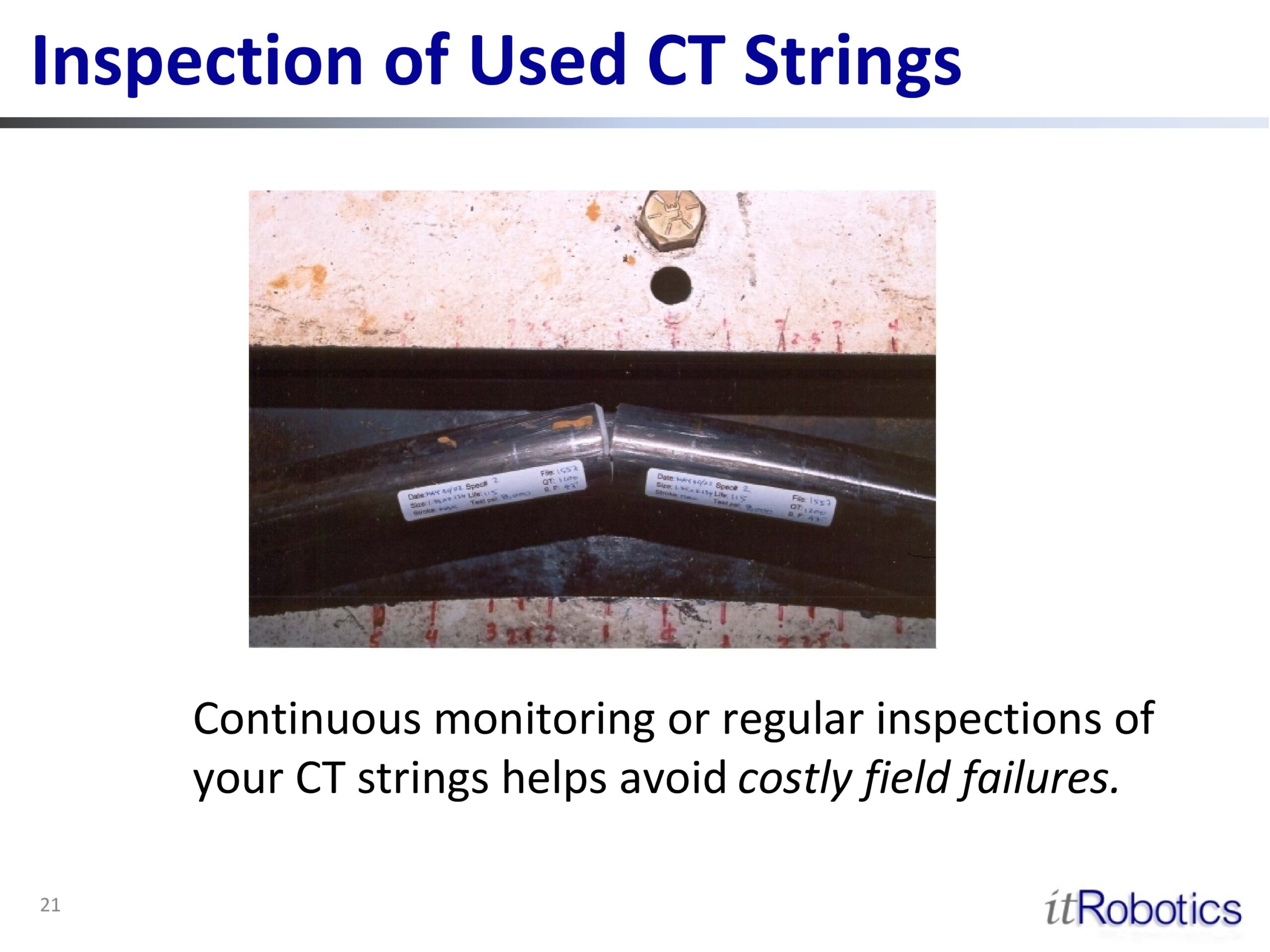 Inspection of Used CT Strings